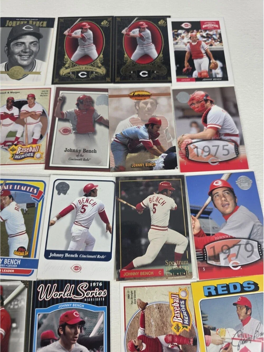 Johnny Bench Collection 85 Baseball Card LOT Vintage Topps Donruss Diamond Kings